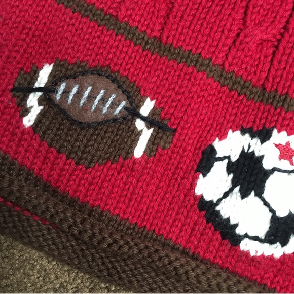 AND THEN THERE WAS JAKE Red Crew Neck Sports Sweater Baseball Football Soccer 2T - Picture 5 of 6
